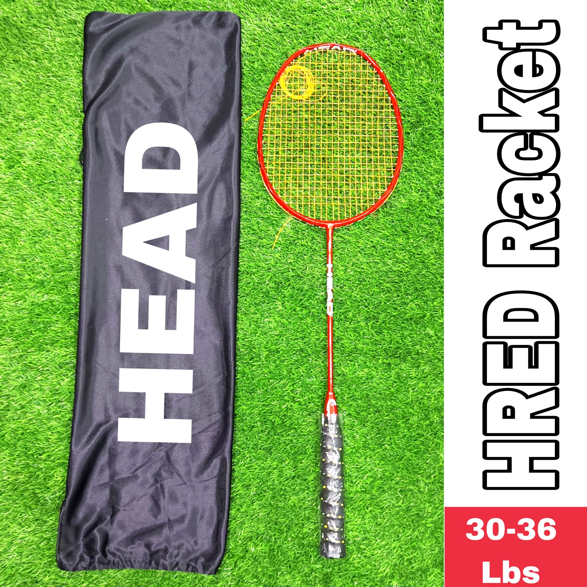Head Badminton Racket Complete Gadding With Kamranga Cover - Full Complete Set Ensures Professional-Level Performance