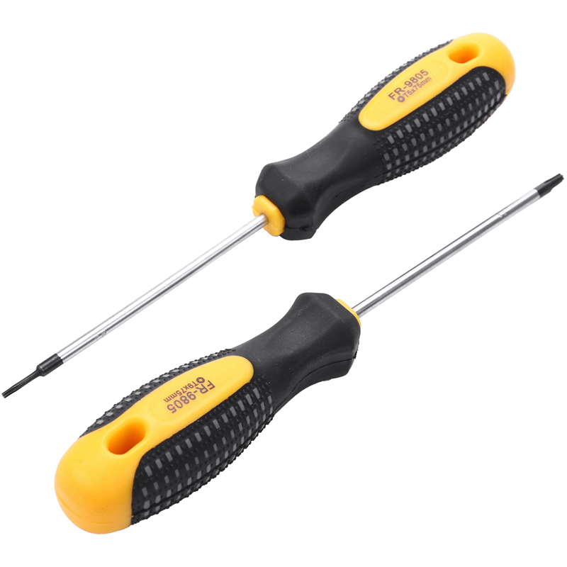 2Set -V Torx Screwdriver Set with Hole Magnetic T5-T10 Screw Driver Set Kit for Telephone Repair Hand Tool Set. 