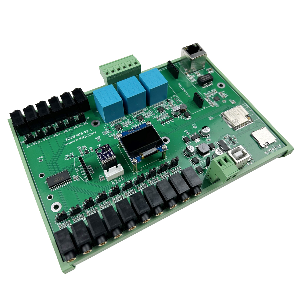 KC868-M16v2 ESP32-32UE Ct Clamp Energy Meter Power Monitor RJ45/WiFi ESPHome Tasmota Arduino IDE SD Card SSD1306 IIC RTC Module. 