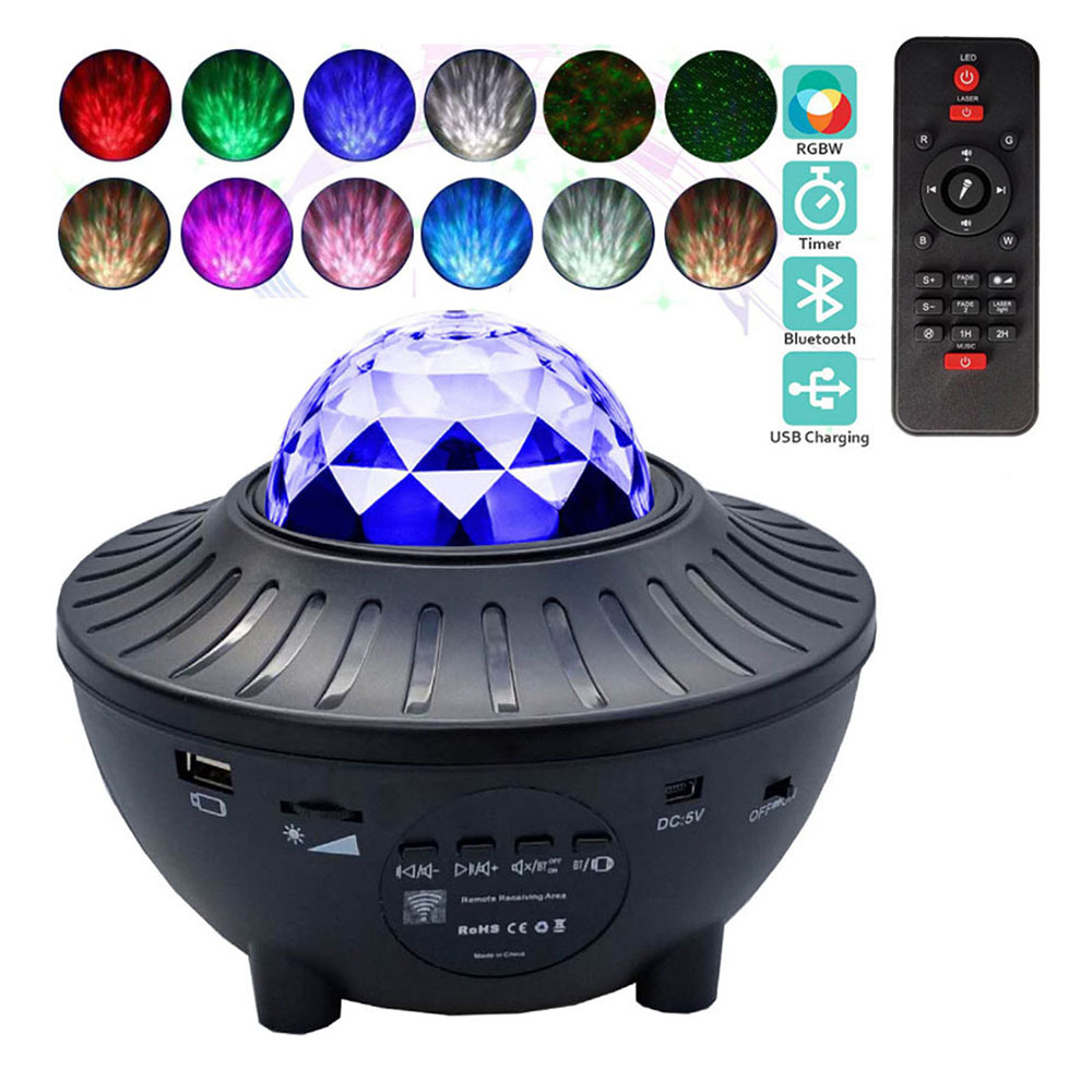 USB Starry Watermark Bluetooth Music Starlight Projector Stage Watermark Projection Lamp. 