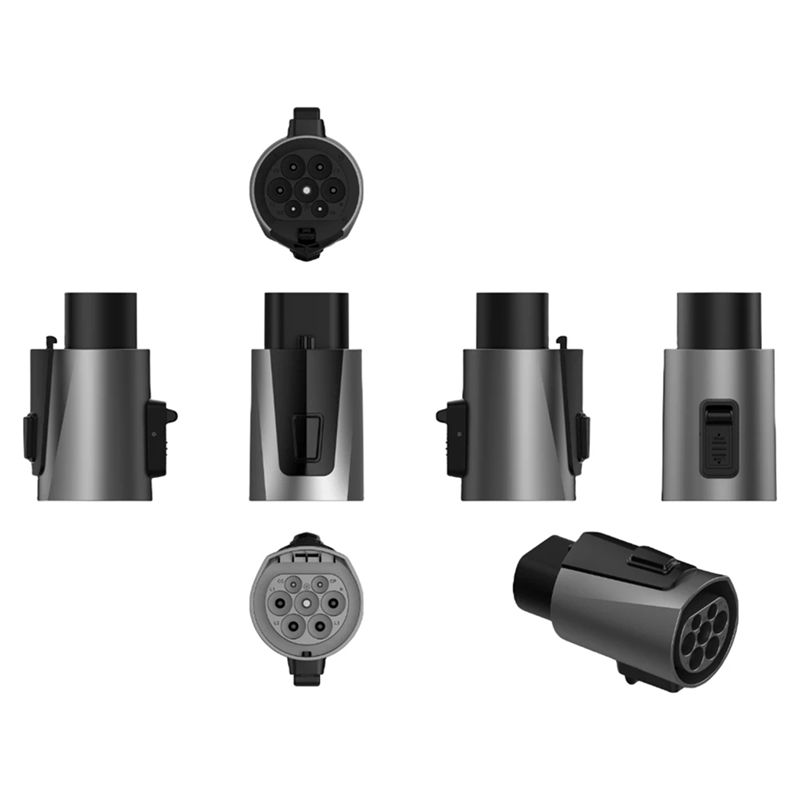 IEC62196 Type 2 to GBT EV Adapter Charging Convertor 250V 32A 3Phase 22KW Type2 GB/T Charger Converter Adaptor 1 Piece