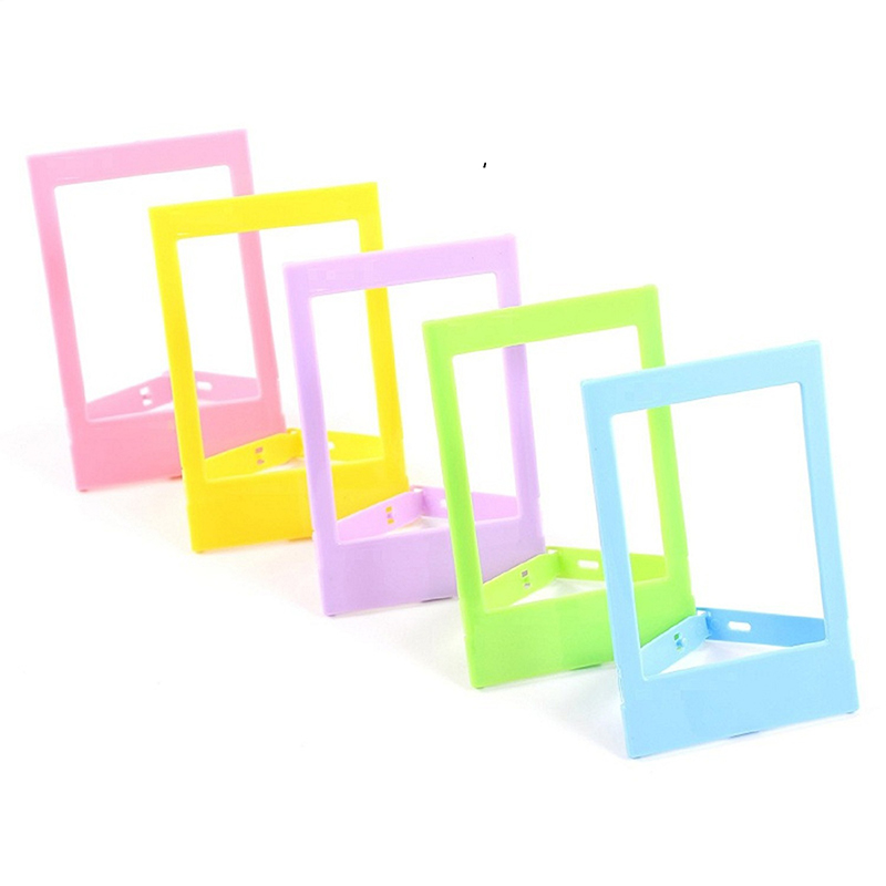5Pcs 3" Desk Photo Frame Picture Frames for Fujifilm Instax Mini Colorful DIY Photo Frame Fridge Refrigerator Picture Frame Demoo. 