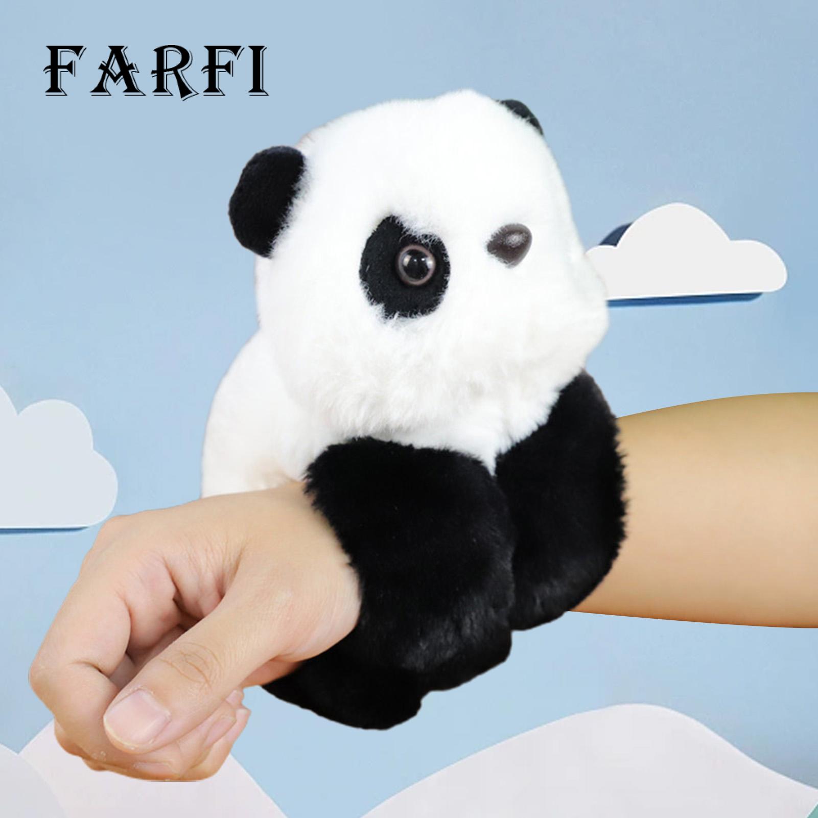 Monkey Plush Doll Cute Animal Plush Doll with Clap Circle Panda Monkey Dog Dinosaur Fox Plushies Slap Bracelet Series Toy Soft Stuffed Animal Zoo Decoration Kids Gift. 