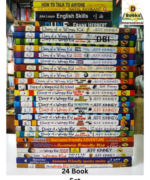 Diary of a Wimpy Kid 24 Book Set by Jeff Kinney. 