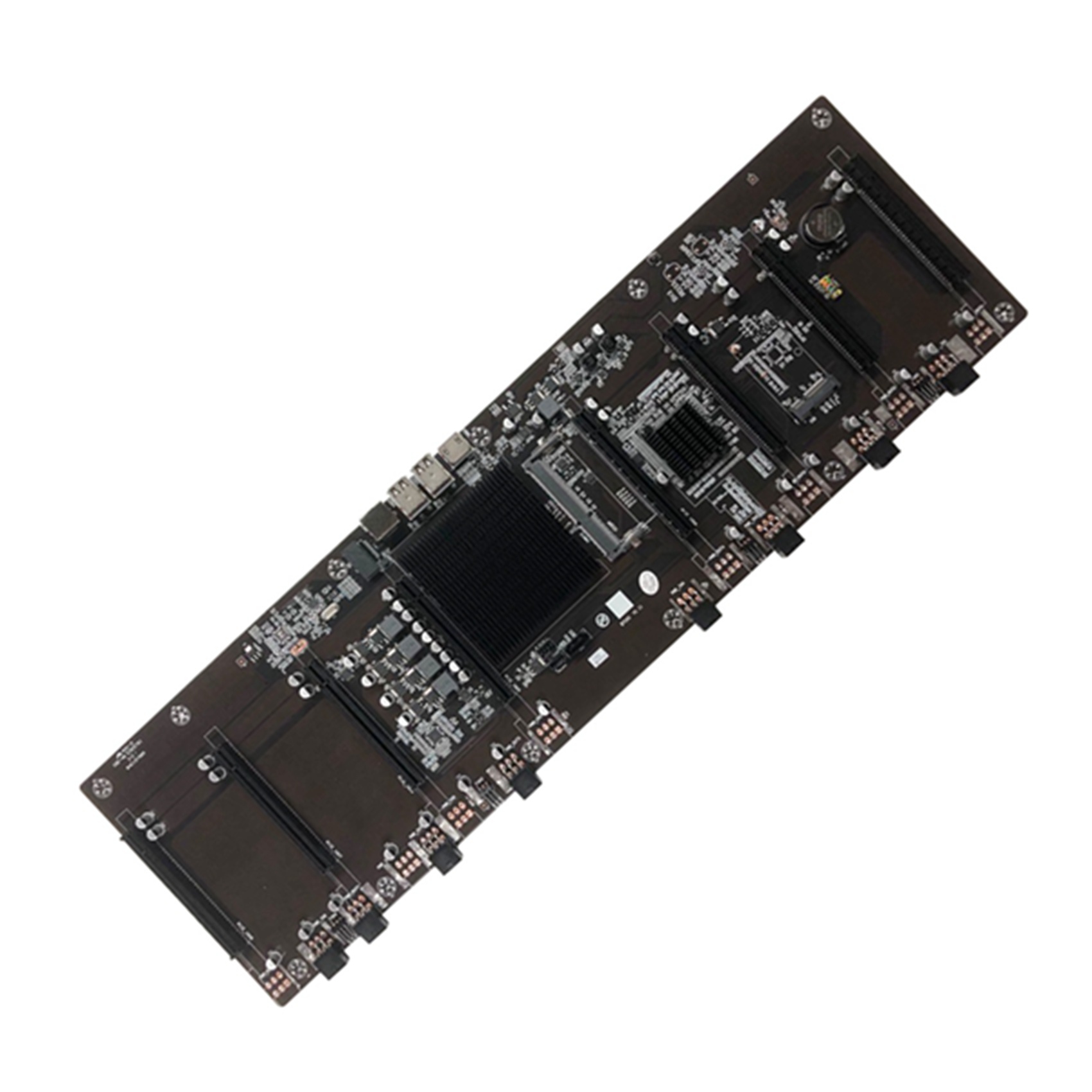 2X HM65 BTC Mining Motherboard 8XPCIE 16X Graphics Card Slot DDR3 Memory Slot Support RX GTX10 GTX20 GTX30 Series. 
