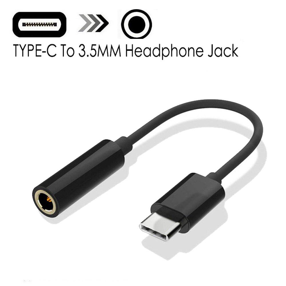 Type C to 3.5mm Aux Adapter Audio Adapter Type-C to 3.5mm Jack Headphone Type C Audio Converter Adapter. 