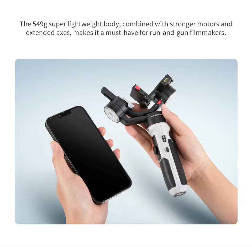 ZHIYUN Crane M2S Combo 3-axis Gimbal Stabilizer for Action Camera Smartphone Gimble for Sony A6600/A6500/A6400 A7C Canon EOS R. 
