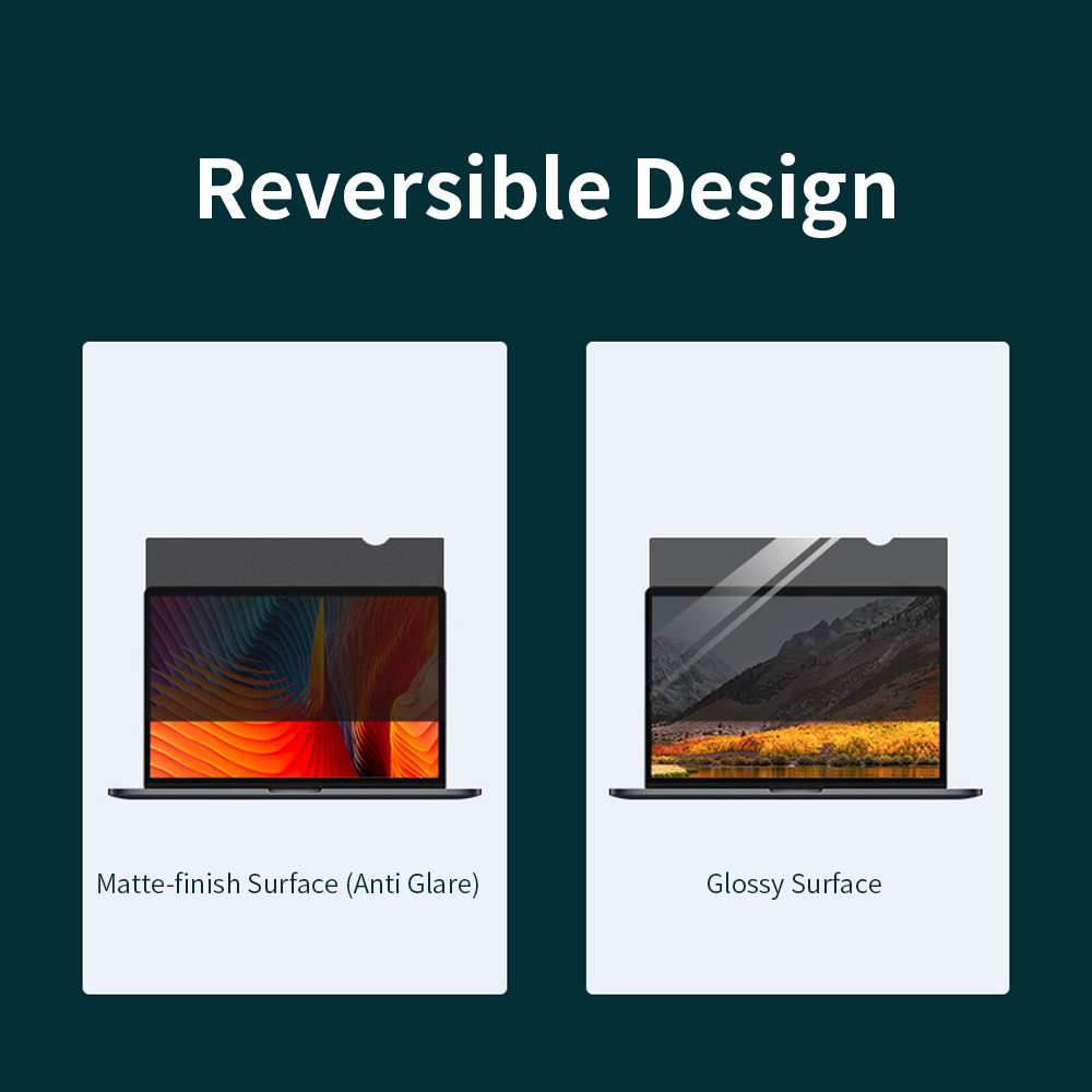 Privacy Screen Filter Reversible High-transmittance 30° Invisible Anti-UV Anti-glare Film for 27'' Monitor with 16:9 Aspect Ratio. 