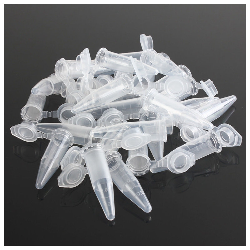 EPPEN DORF 500Pcs Centrifuge Tubes 1.5Ml Clear Plastic Centrifuge Vials with Flat-Top Snap Cap - Lab Essentials for Efficient Centrifugation. 
