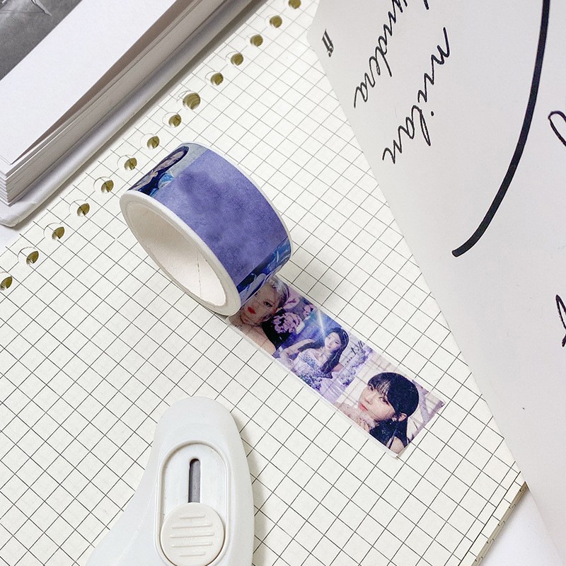 Kpop BTS Twice Straykids Blackpink EN Aespa Hand Account Paper Tape. 