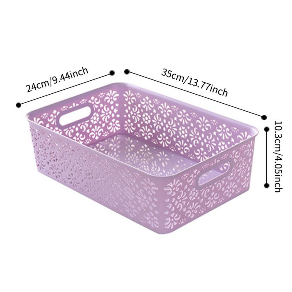 Goglor Creative Plastic Desktop Hollow Storage Basket Underwear