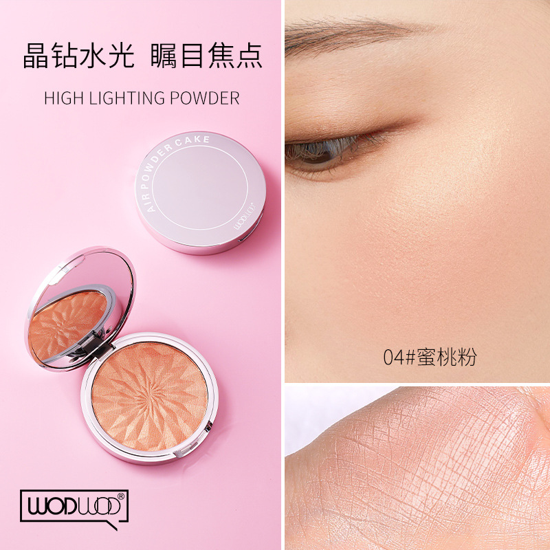 Make-up WODWOD Glimpse Highlight Powder Internet celebrity with the same fairy plate to brighten and highlight the blush all-in-one plate. 