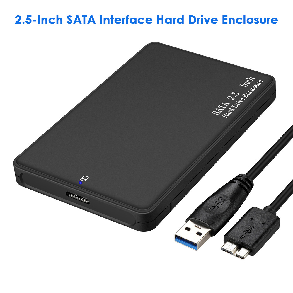 2.5 inch SATA HDD/SSD External Hard Drive Case USB 3.0 Hard Drive Enclosure Portable Tool-free High-speed Hard Disk Case. 