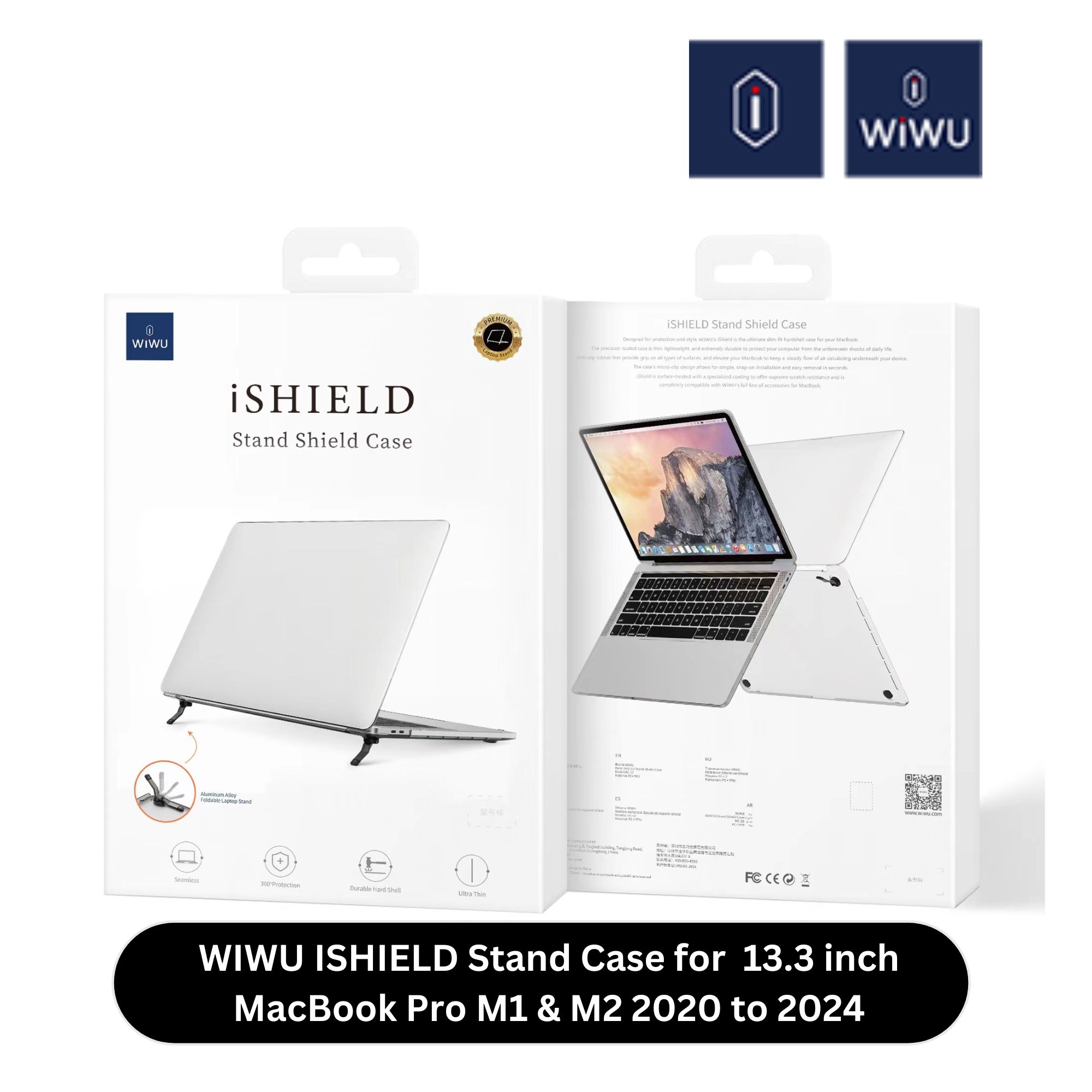 WIWU ISHIELD Stand Case for inch MacBook Pro M1 M2 2020 to 2024