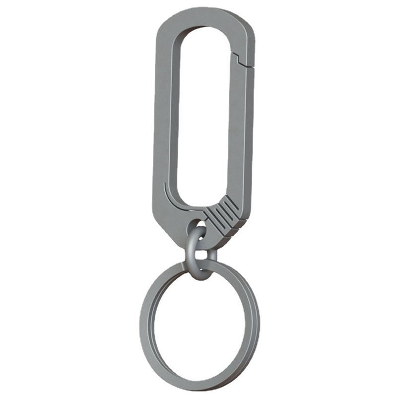 4X Titanium Buckle Keychain Titanium Alloy Simplicity Buckles Camping Accessories Outdoor