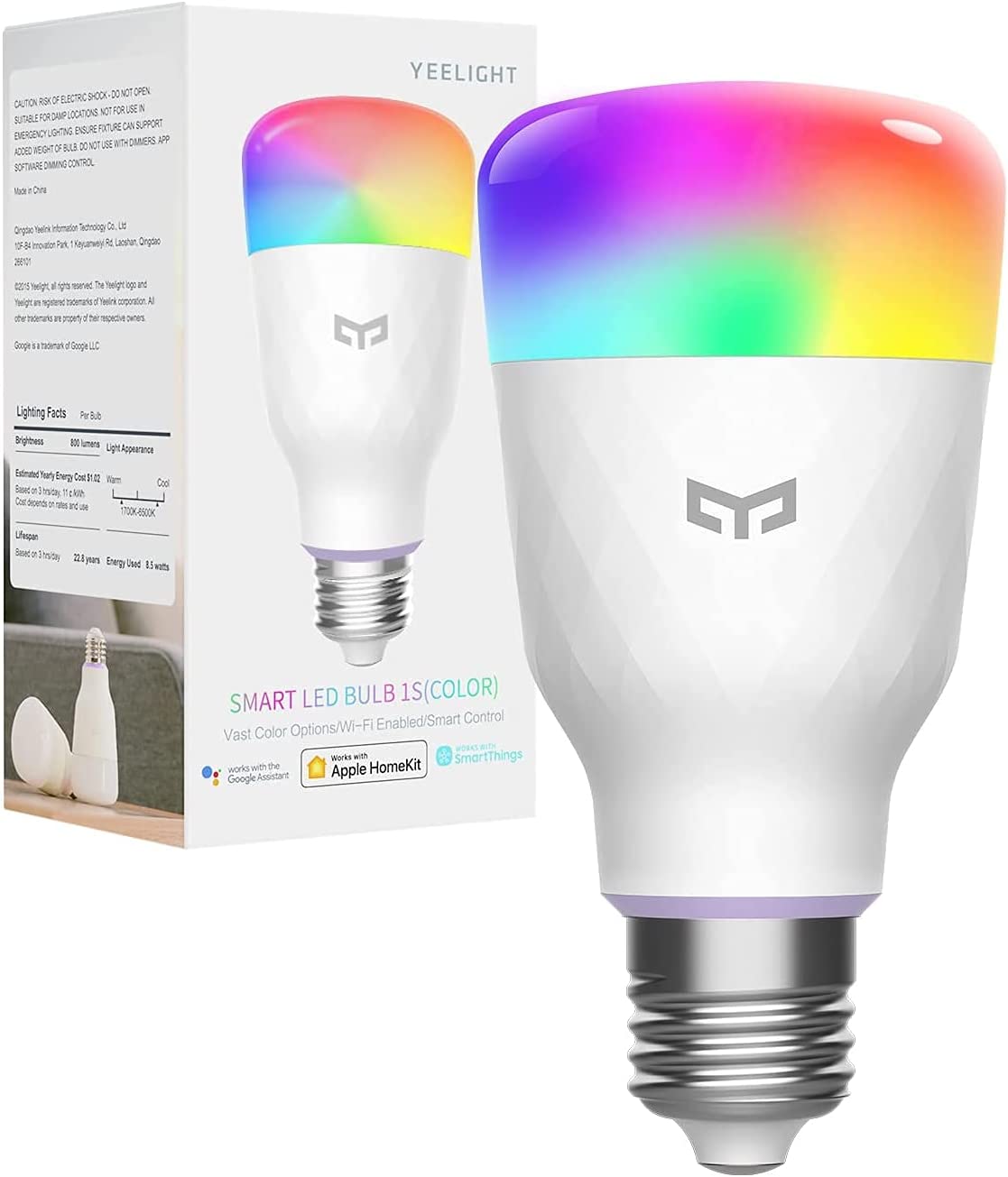 Xiaomi Yeelight LED Bulb 1S Colour RGB Smart Bulb Color Version RGB Light Desk Floor Table Lamp Support APP Contro