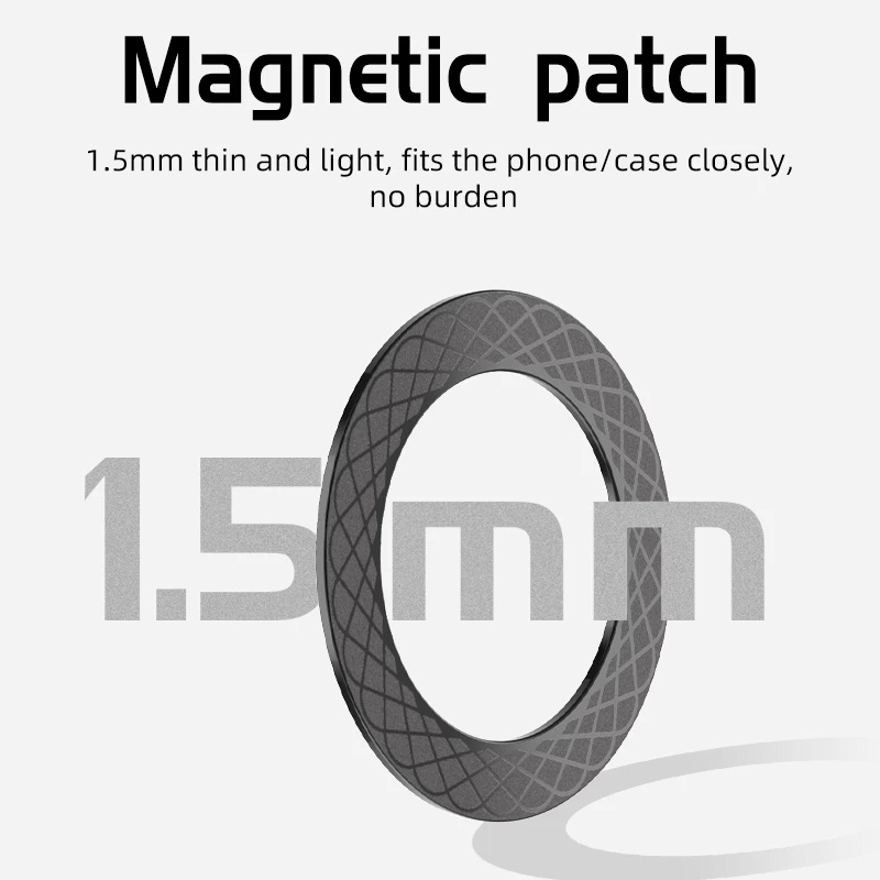BlueWow Sjp-T12 Magnetic Metal Plate Sticker Rings For Wireless Charger Magnet Car Mobile Phone Holder Iron Sheet iPhone And Android. 
