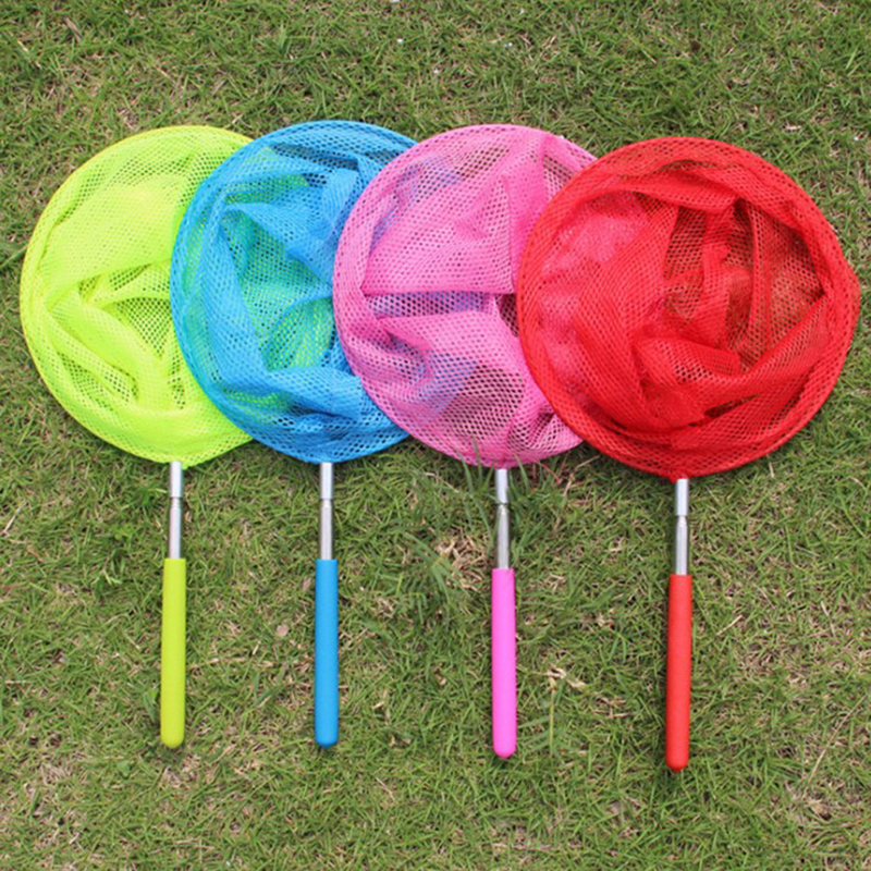 Extendable Kids Telescopic Butterfly Net Toy Catching Bugs Insect Fish Gift. 