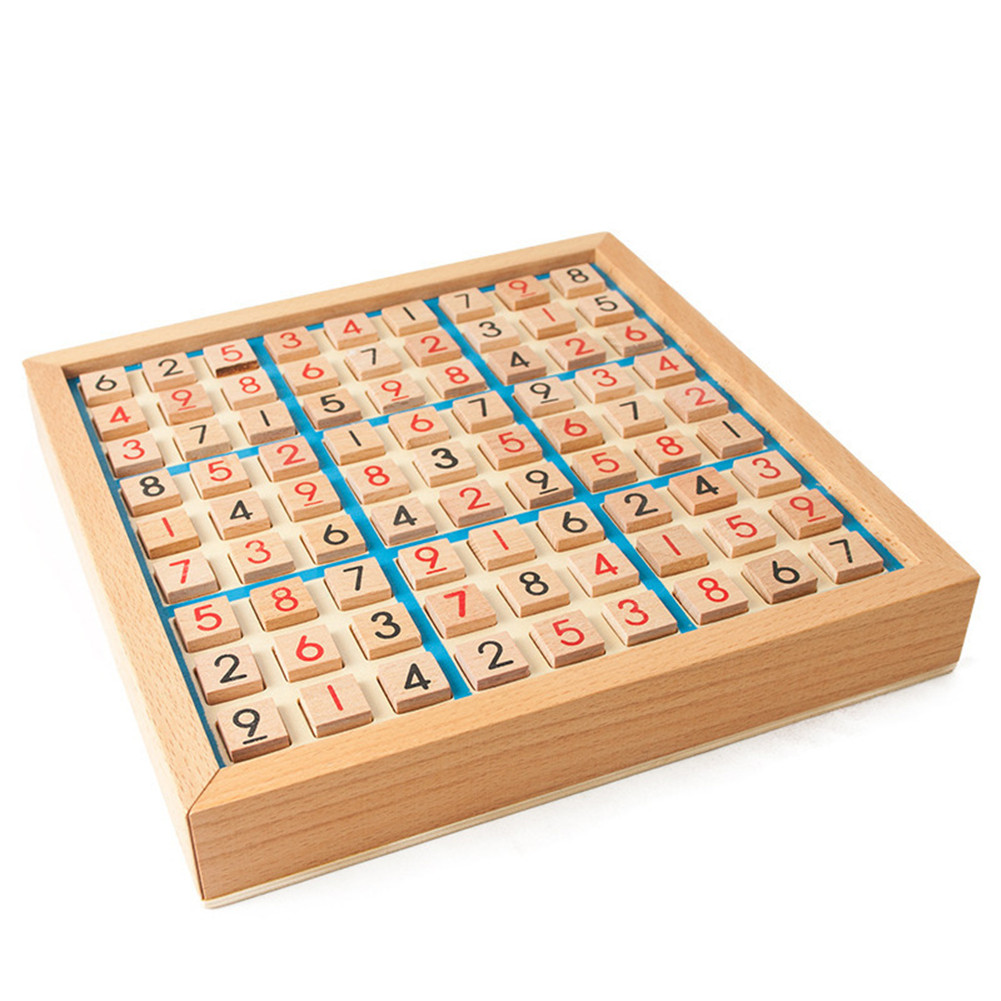Sudoku Chess Digits 1 to 9 Intelligent Fancy Educational Wood Toy for Kids Adults. 