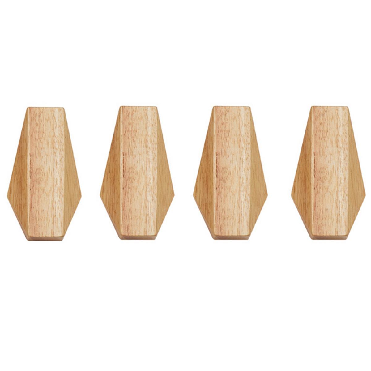 Japanese Style Simple Modern Solid Wood Hook Wall Hang Coat Hooks