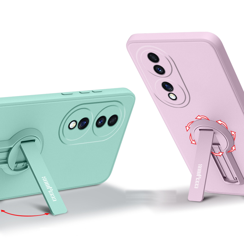 Luxury Soft Silicone Case Cover With Holder Stand For OnePlus One Plus 11 10 12 9 9R 8 7T 12R 11R ACE Pro 5G Phone Case Funda. 