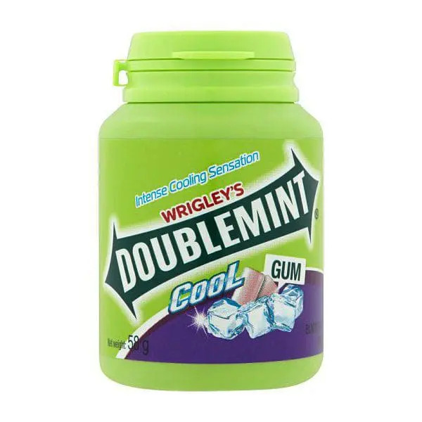 Wrigley’s Doublemint Cool Gum Blackcurrant Flavour 58G Malaysia. 