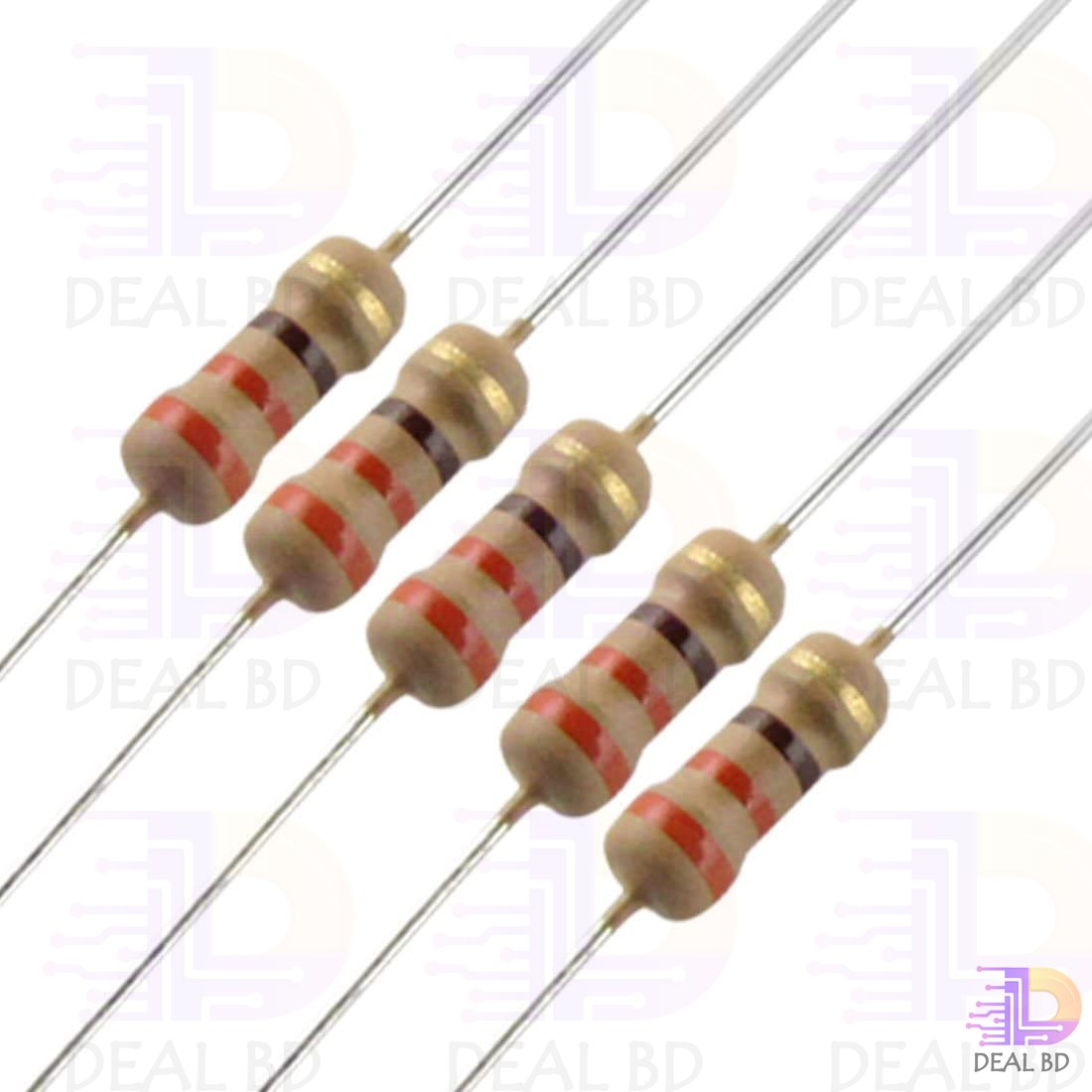 100Pcs 6.8K Resistor 6.8K Ohm Carbon Film Resistor 6.8K 1/4W Resistance 0.25 Watt 5% Tolerance Fixed Resistors. 