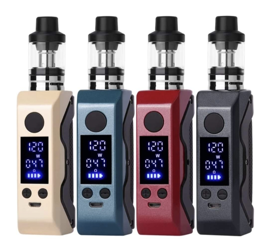 Model M8 Vape kit E sigaret 120w Adjustable Power 1pc (1pc 60ml FlvJuice Free). 