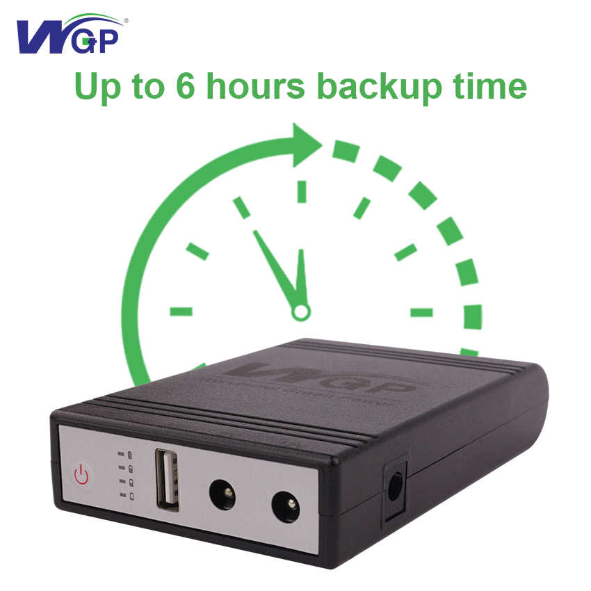 Mini UPS for WiFi Router 10400mAh - WGP Updated Version Backup Power Supply for Routers, ONUs & Modems | 12V/9V/5V Multi-Voltage Battery Backup for Uninterrupted WiFi, Ideal for Home & Office | High-Capacity, Reliable Mini UPS for Router & WiFi Devices -. 