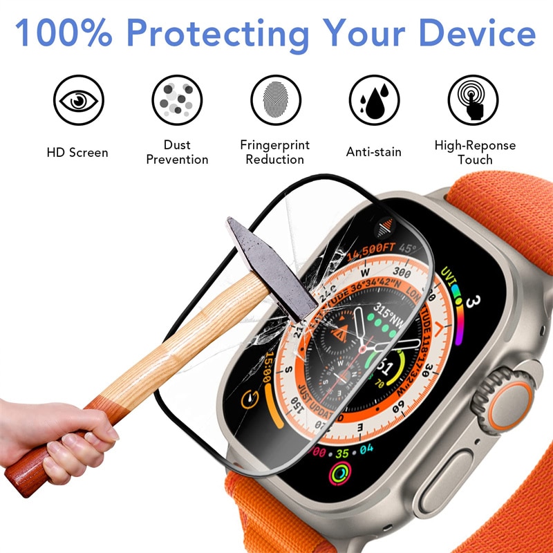 49mm smart watch tempared glass protector for ultra series. 