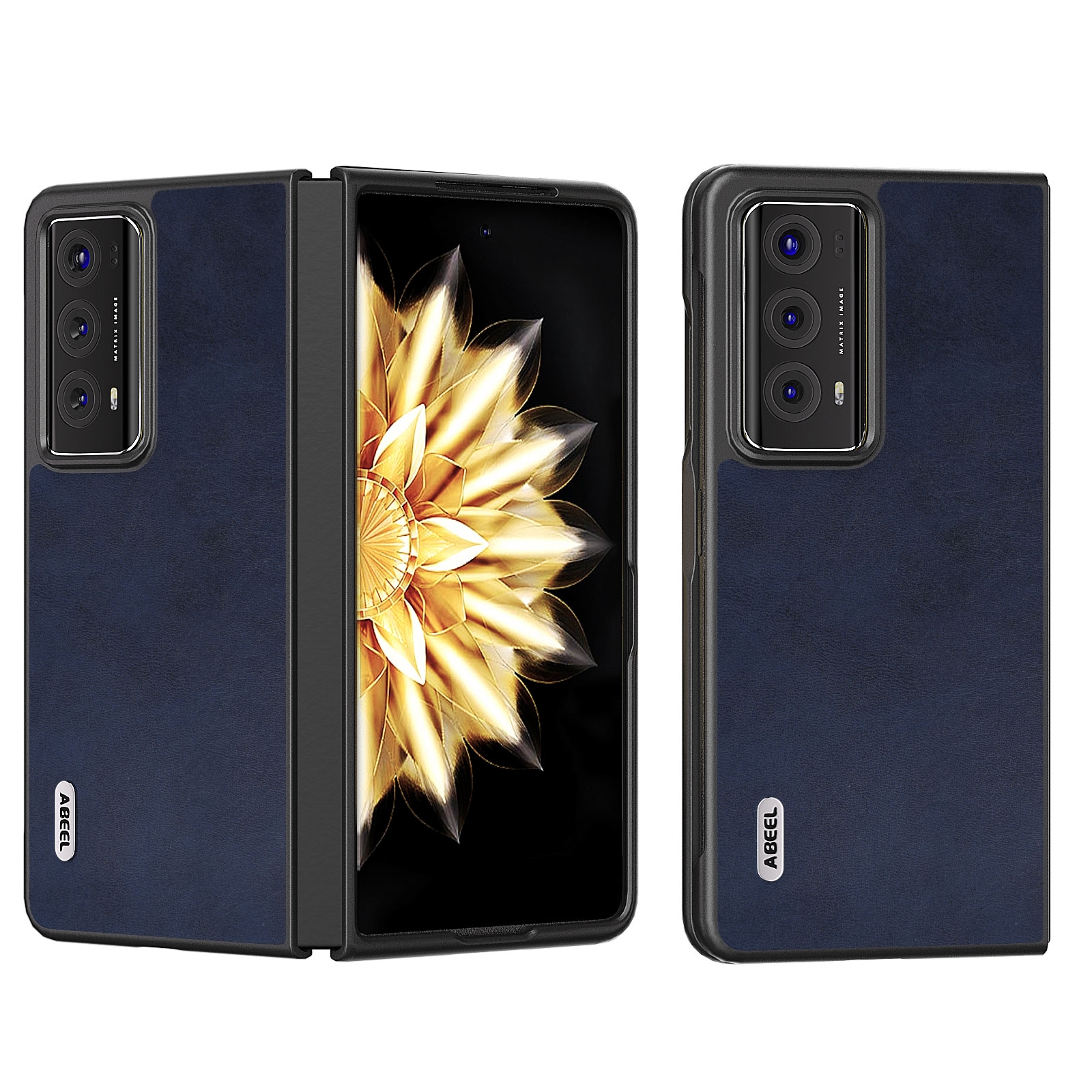(New)Two-color Calf Texture PU Phone Case For Honor Magic V2