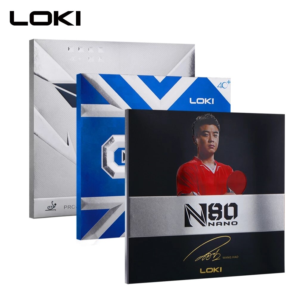 LOKI High Quality Professional Table Tennis Rubber T3 / N80 / GTX Pips In Ping Pong Rubber Sponge for Fast Attack/Loop/Control. 