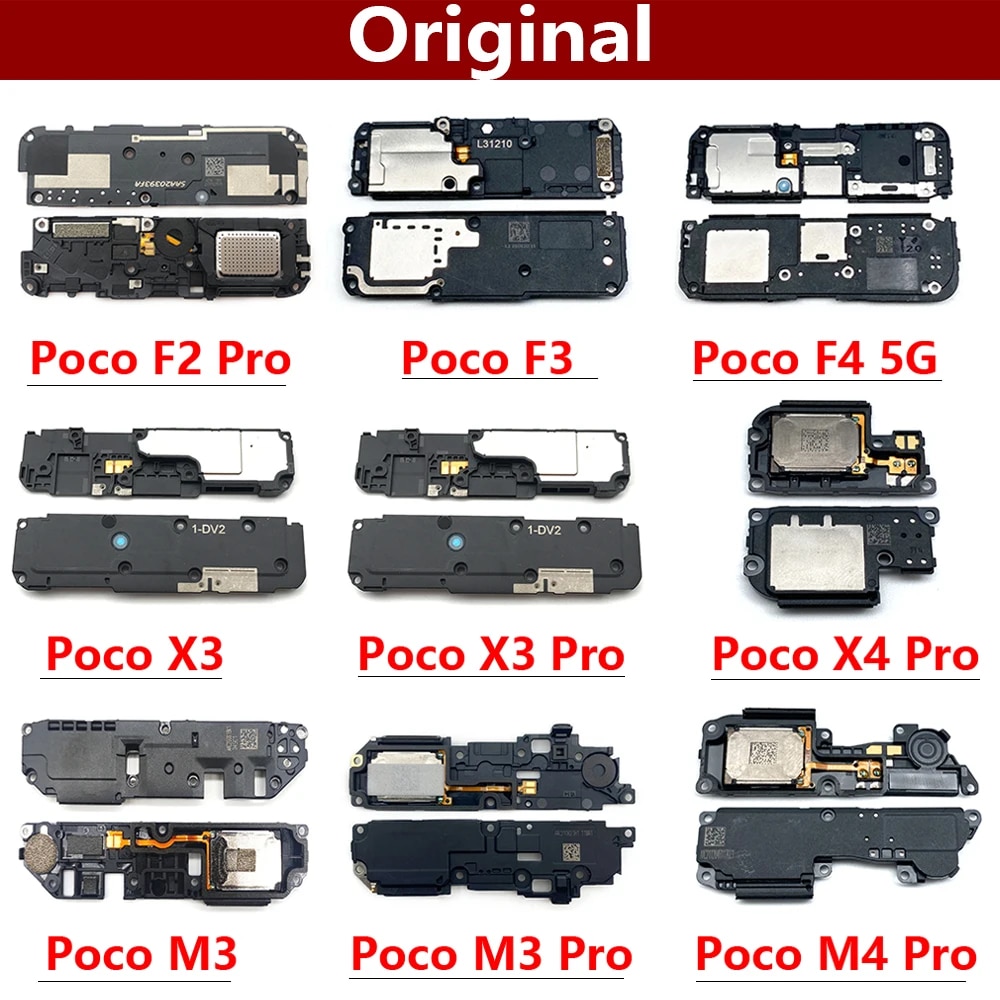 Original Loudspeaker For Xiaomi Poco X3 NFC F2 F3 F4 X4 X5 M3 M4 M5 Pro GT 4G 5G Loud Speaker Buzzer Ringer Flex Cable