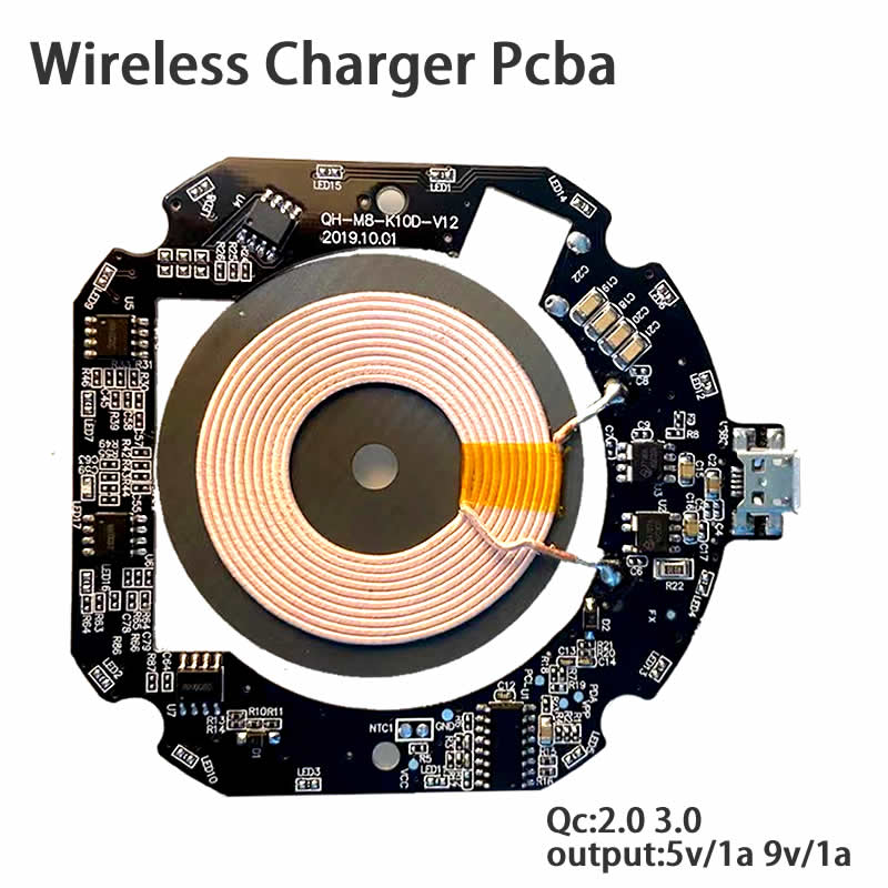 【happy one】VEEAII Qi wireless pcba circuit b For 8 plus iphone 7 iphone x Quick Charge 3.0 Coil For samsung galaxy s9. 