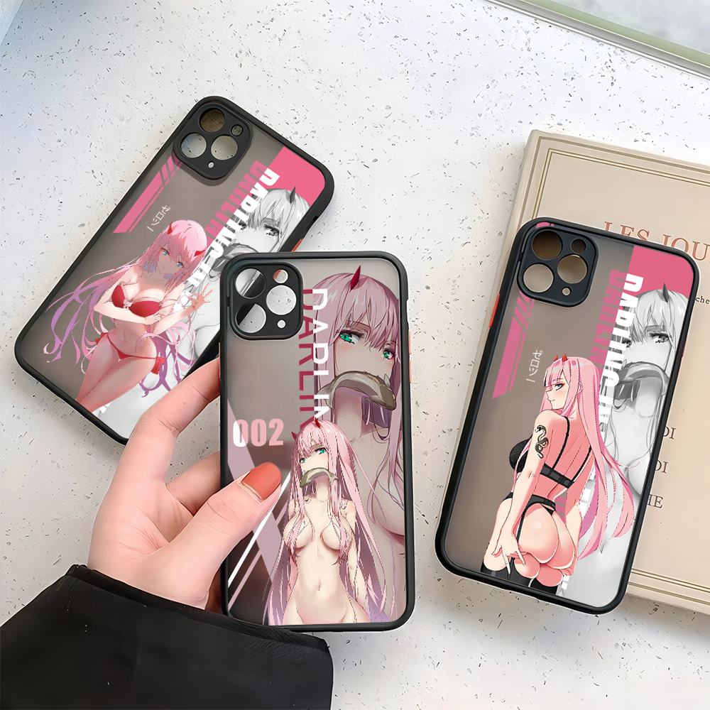 Zero Two Darling in the FranXX Anime New Phone Case For iPhone 1relax5 14 13 12 11 Mini Pro Max X XR XSMax 7 8 Plus Matte Clear Cover