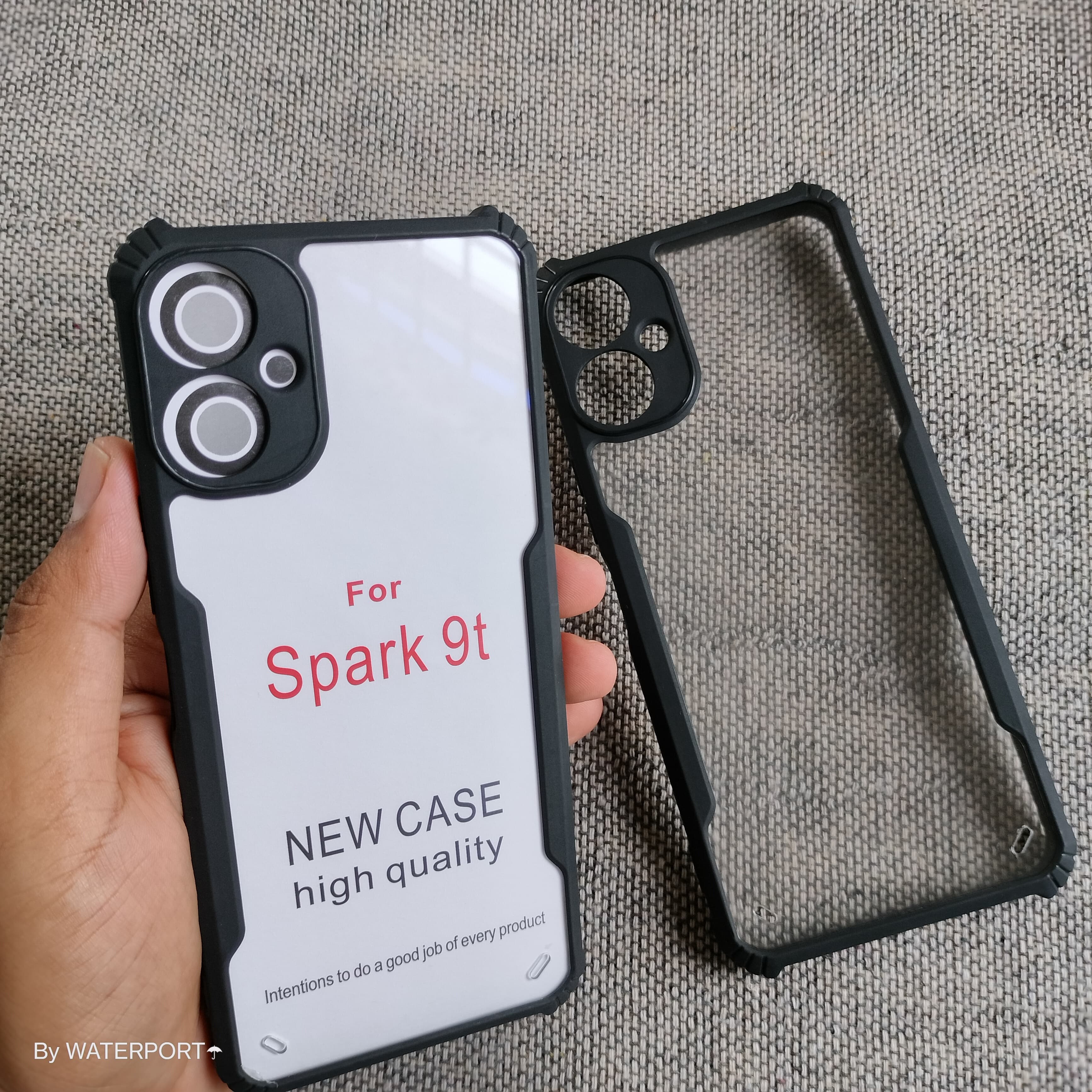 For Tecno Spark 9T Back Cover ShockProof XunddFusion Back With Camera Protection KH6 Back Case. 
