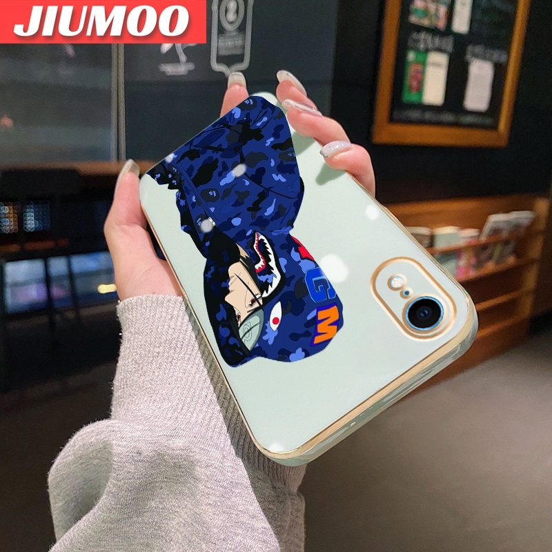 JIUMOO For IPhone XR Case Fashion Tide Boy Nasa New Design Phone Cases Pattern Silicone Casing Full Back Cover Camera Shockproof Protection Softcase. 