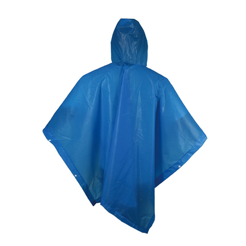 Outdoor Raincoat Hooded Sleeve Waterproof Rain Poncho Motorcycle Rain Cover Camping Hiking Travel Rainwear