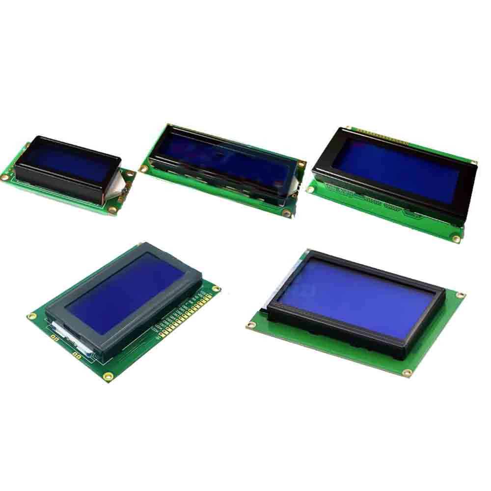 128*64 DOTS LCD module 5V Blue/Green screen 12864 LCD with backlight ST7920 Parallel port LCD12864