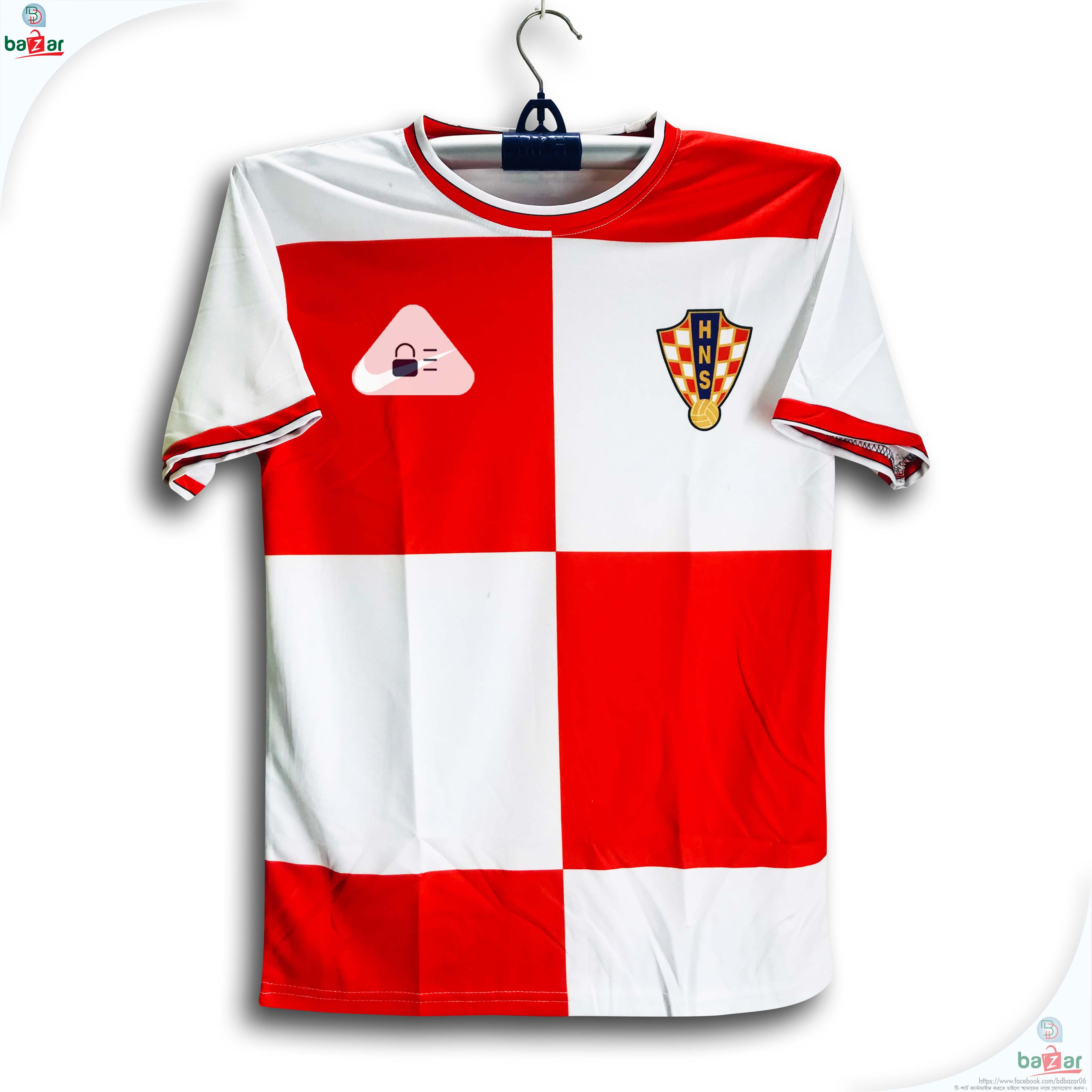 Croatian Short Sleeve Football Jersey For Men - Half Sleeve T Shirt - Croatian Jersey 2026-27