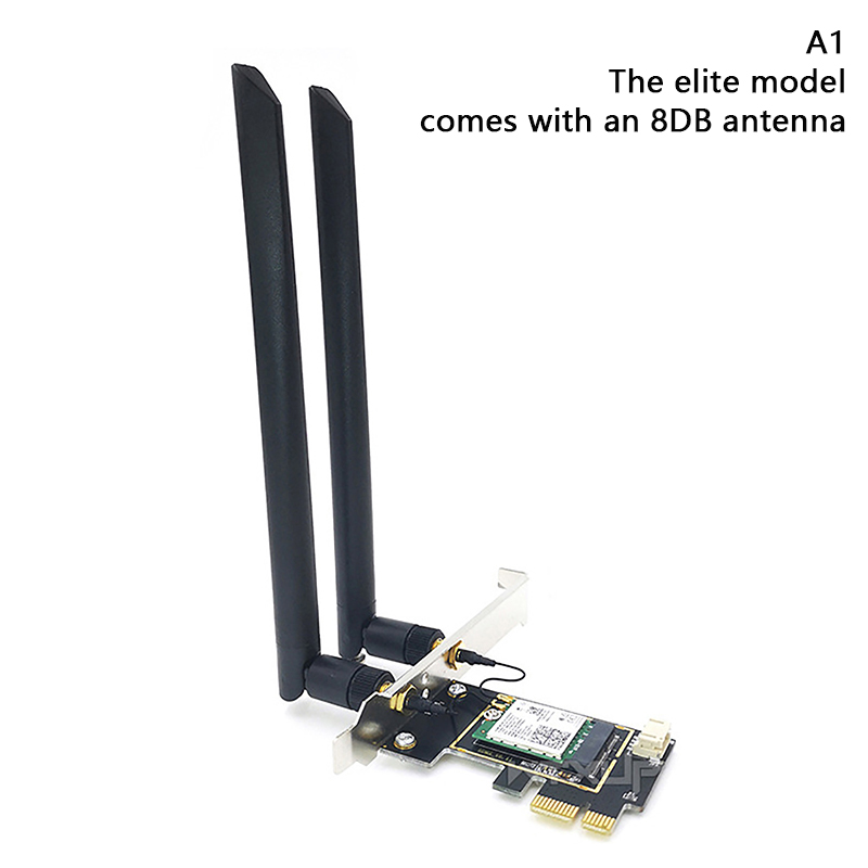 2.4G/ 5G Dual Band Intel 7260AC Built-in Wireless PCI-E Card For Desktop PC 1200Mbps Bluetooth 4.0 Stability PCi Express Wifi Adapter Hudduo