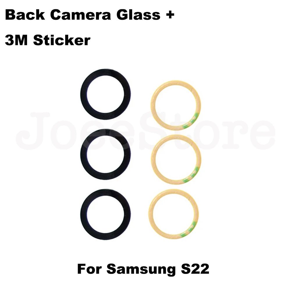 10Pcs Back Rear Camera Glass Lens For Samsung S22 S21 S20 S10 Plus Ultra Lite FE 5G Galaxy S20FE S21Plus Note20 with 3M Glue. 