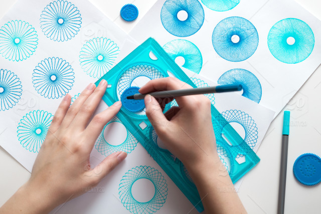Design Ruler / Drawing Box-Multi-Color. 