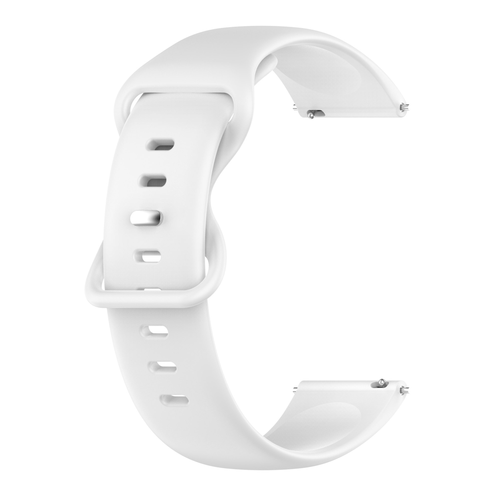 (COD)For Samsung Galaxy Watch Active 2 20mm Butterfly Buckle Solid Color Silicone Watch Band