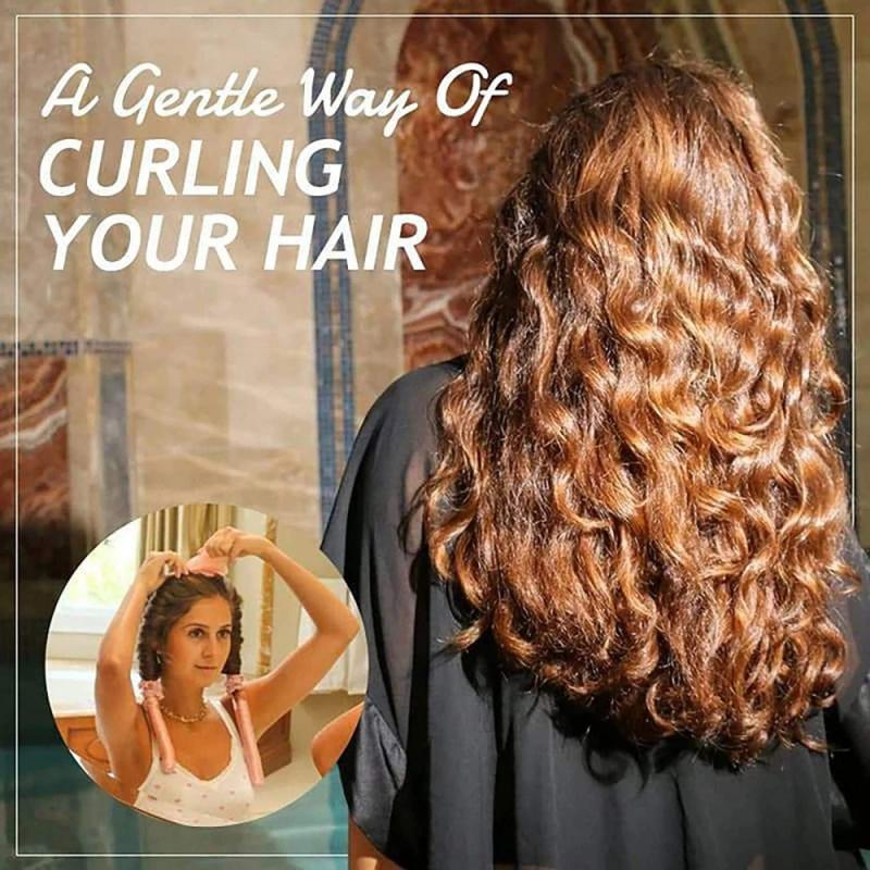 Lazy Silk Ribbon Hair Curler Sleeping Foam Sponge Heatless Curling Rod Headband Big Wave Curling Iron Set Styling Tools. 