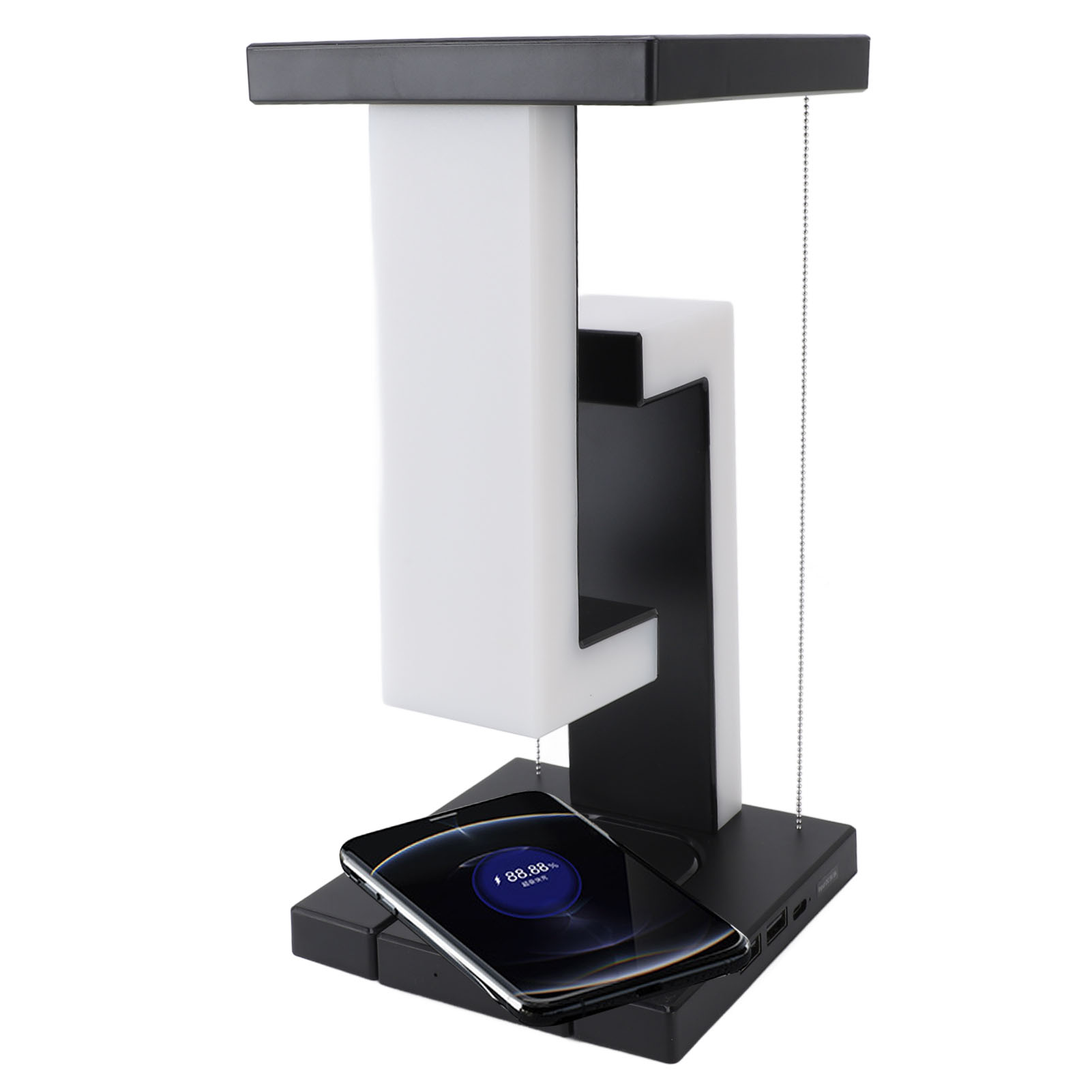 LED Bedside Light 3 Light Mode Stable Top Touch Switch High Sensitivity Magnetic Levitating Lamp Tensegrity Structural for Bedroom. 