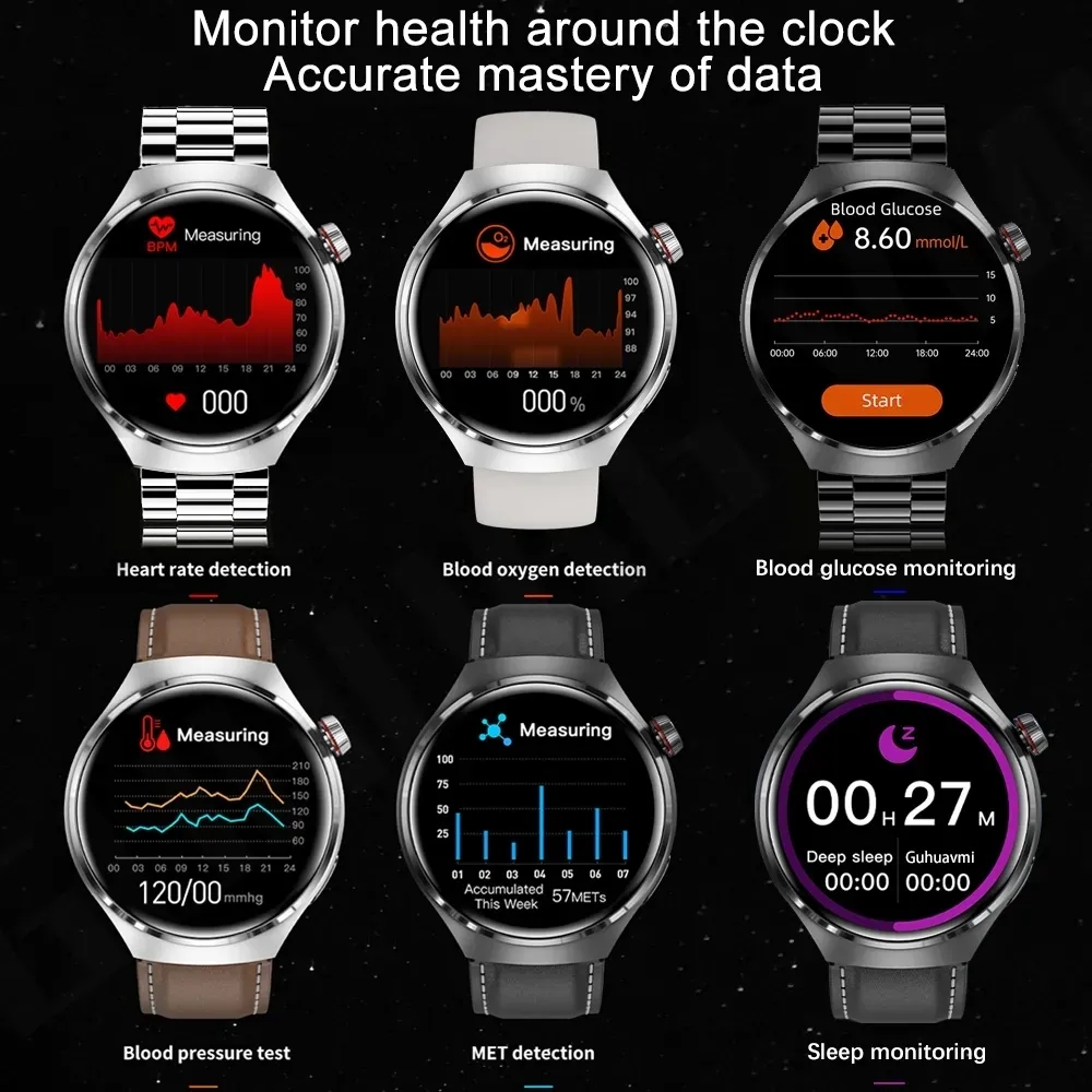 GT4 PRO Smart Watch Men Watch 4 Pro HD Color Screen Bluetooth Call Heart rate Blood Pressure Smartwatch 2024 New For Android IOS. 