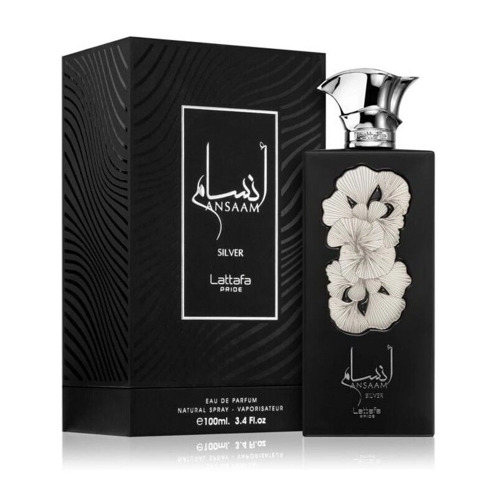 Lattafa Ansaam Silver EDP for Unisex,100ml