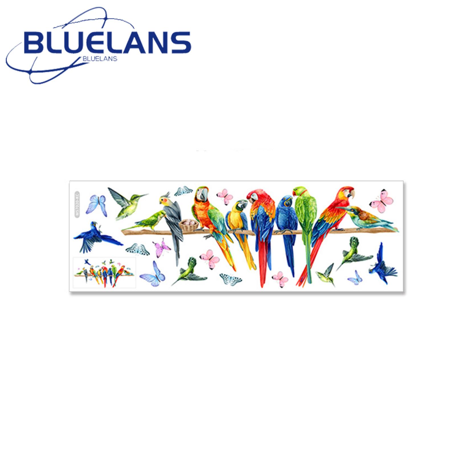Waterproof Wall Stickers Vibrant Waterproof Bird Parrot Butterfly Wall Sticker Perfect for Southeast Asian Home Decor Waterproof Decorative Sticker