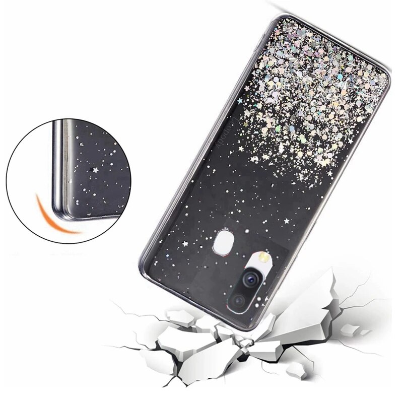 Twinkle Bling Glitter Phone Case For samsung galaxy A20E A20 E A202F A202F A202K A202FDS Full Cover For samsung A 20E Back cover. 